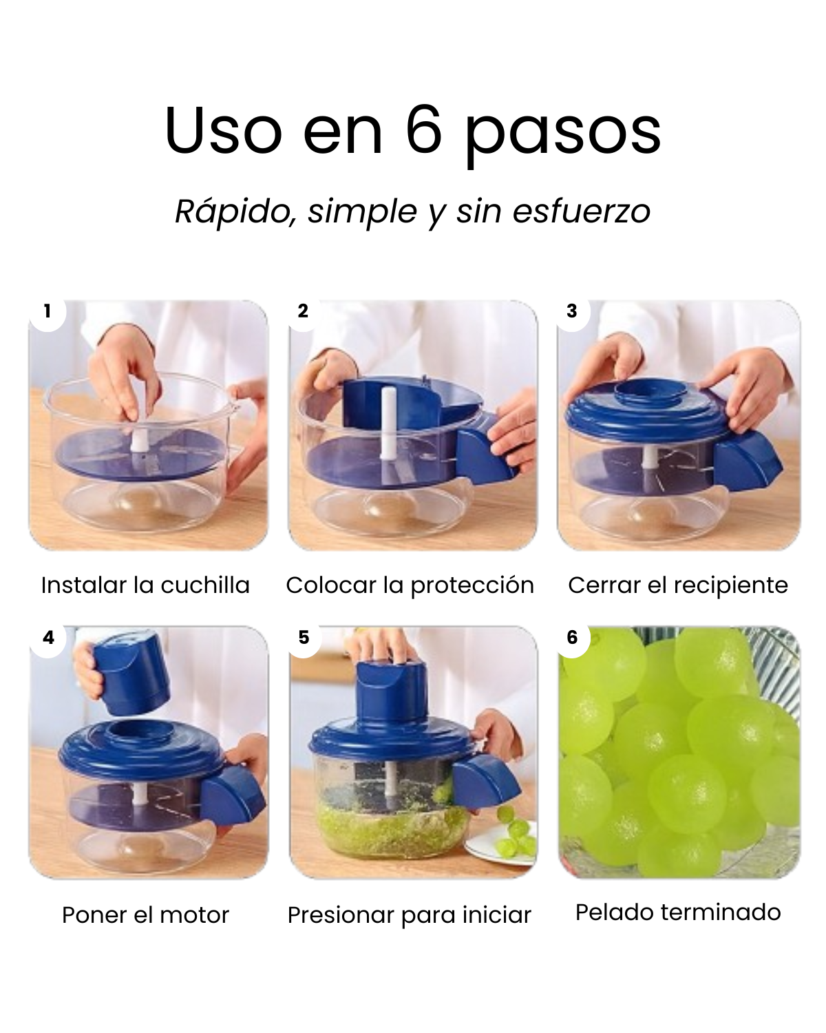 Pelador eléctrico automático